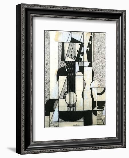 Still Life with Guitar-Juan Gris-Framed Art Print