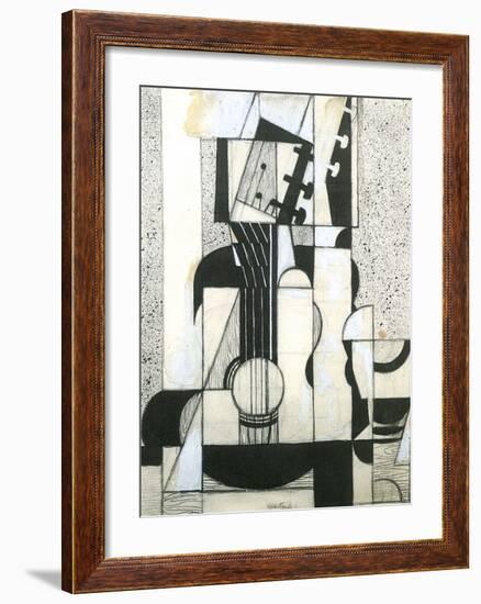 Still Life with Guitar-Juan Gris-Framed Art Print