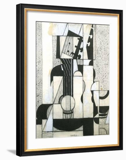 Still Life with Guitar-Juan Gris-Framed Art Print