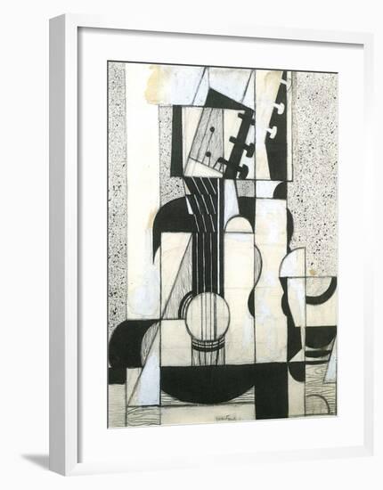 Still Life with Guitar-Juan Gris-Framed Art Print