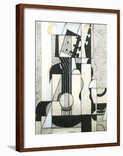 Still Life with Guitar-Juan Gris-Framed Art Print