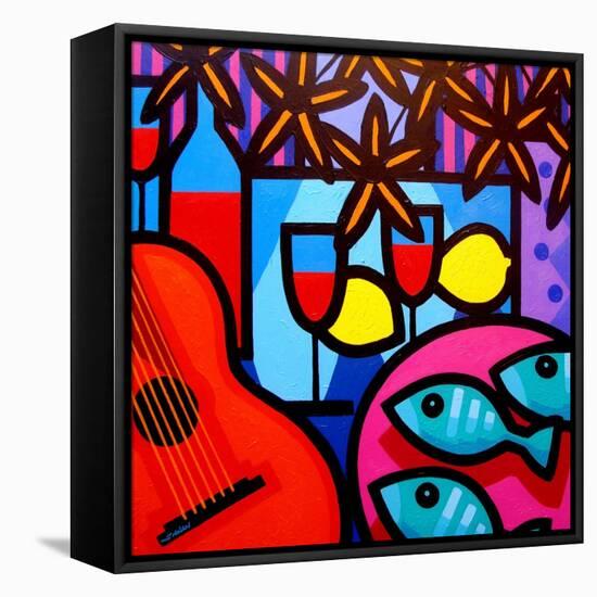 Still Life with Guitar-John Nolan-Framed Premier Image Canvas