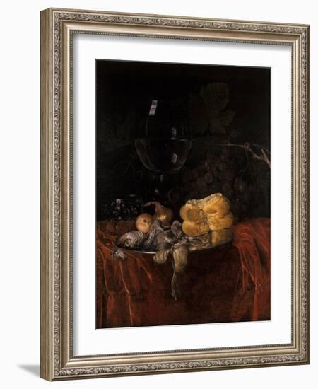 Still Life with Herring-Willem van Aelst-Framed Giclee Print