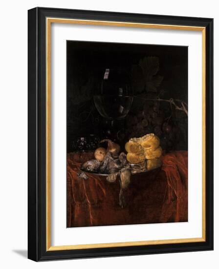 Still Life with Herring-Willem van Aelst-Framed Giclee Print