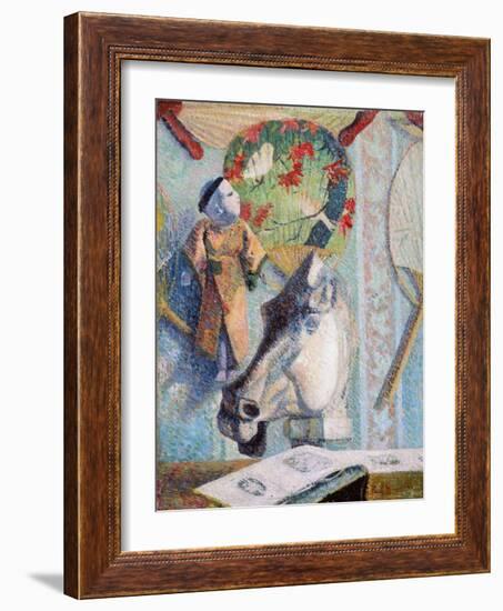 Still Life with Horse's Head by Paul Gauguin-Paul Gauguin-Framed Giclee Print