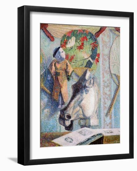 Still Life with Horse's Head by Paul Gauguin-Paul Gauguin-Framed Giclee Print