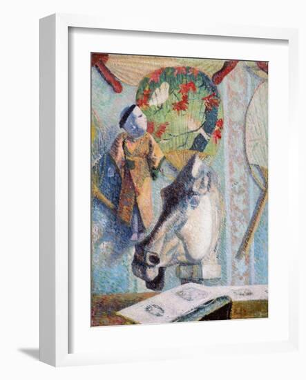 Still Life with Horse's Head by Paul Gauguin-Paul Gauguin-Framed Giclee Print