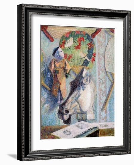 Still Life with Horse's Head by Paul Gauguin-Paul Gauguin-Framed Giclee Print