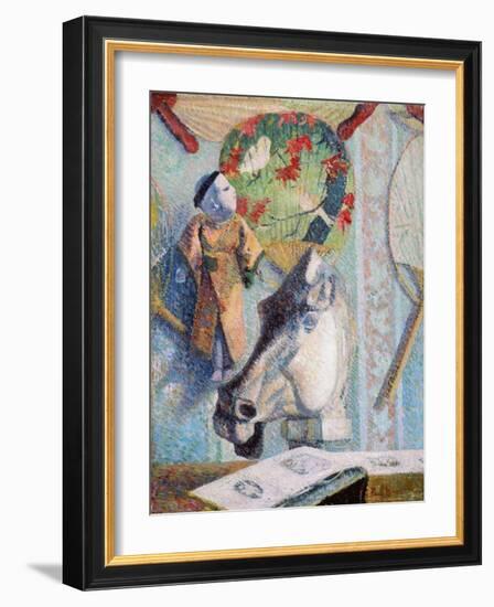 Still Life with Horse's Head by Paul Gauguin-Paul Gauguin-Framed Giclee Print