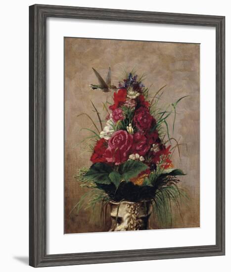 Still Life with Hummingbird-William Merritt Chase-Framed Premium Giclee Print