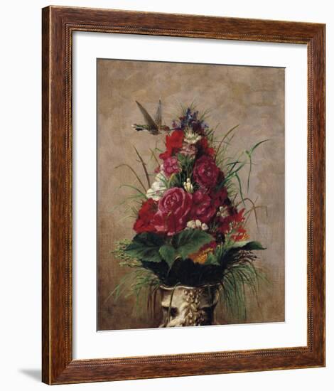 Still Life with Hummingbird-William Merritt Chase-Framed Premium Giclee Print