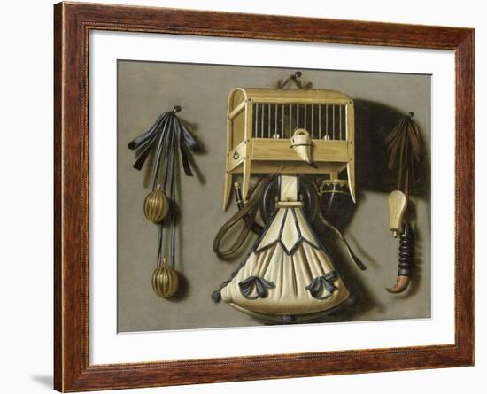 Still Life with Hunting Tackle-Johannes Leemans-Framed Art Print