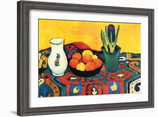 Still Life with Hyacinthe-Auguste Macke-Framed Art Print