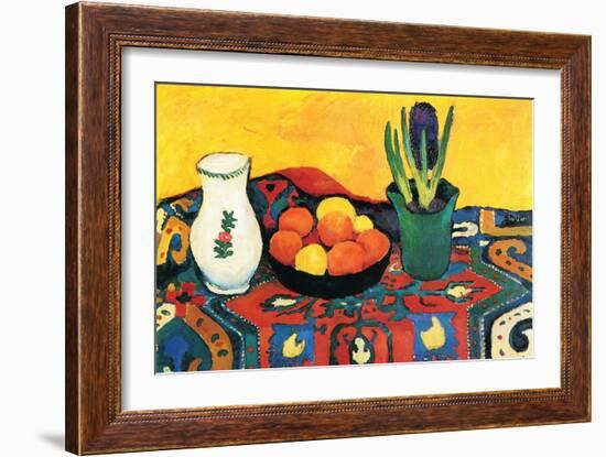 Still Life with Hyacinthe-Auguste Macke-Framed Art Print