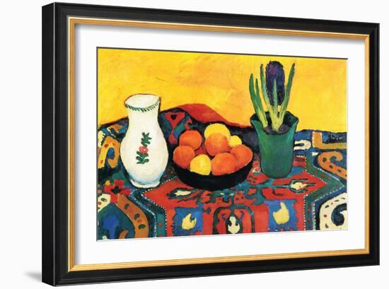 Still Life with Hyacinthe-Auguste Macke-Framed Art Print