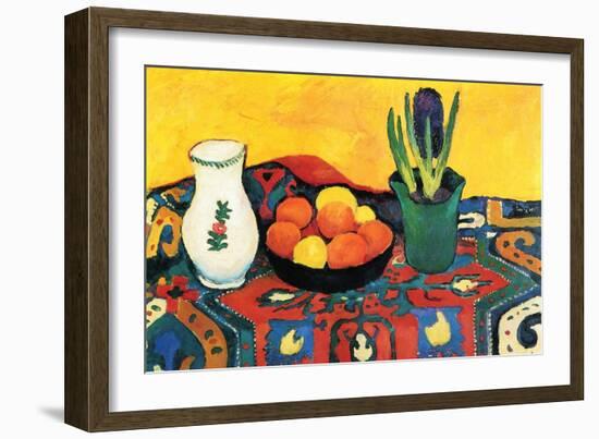 Still Life with Hyacinthe-Auguste Macke-Framed Art Print