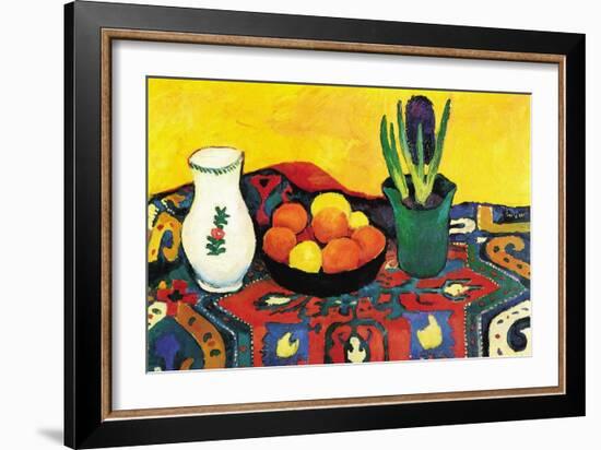 Still Life with Hyacinthe-Auguste Macke-Framed Premium Giclee Print