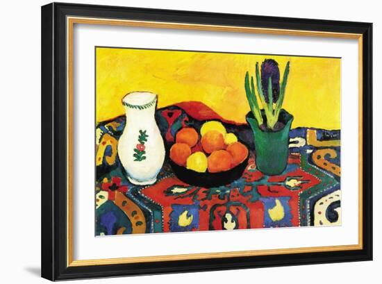 Still Life with Hyacinthe-Auguste Macke-Framed Premium Giclee Print