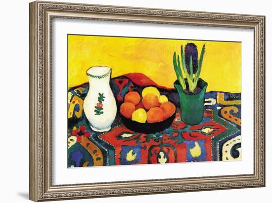 Still Life with Hyacinthe-Auguste Macke-Framed Art Print