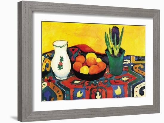 Still Life with Hyacinthe-Auguste Macke-Framed Art Print