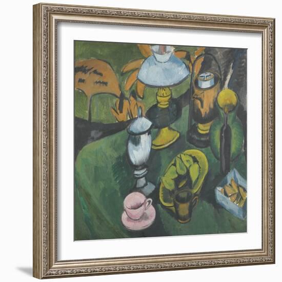 Still Life with Lamp-Ernst Ludwig Kirchner-Framed Giclee Print