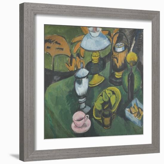 Still Life with Lamp-Ernst Ludwig Kirchner-Framed Giclee Print