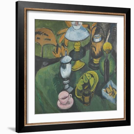 Still Life with Lamp-Ernst Ludwig Kirchner-Framed Giclee Print