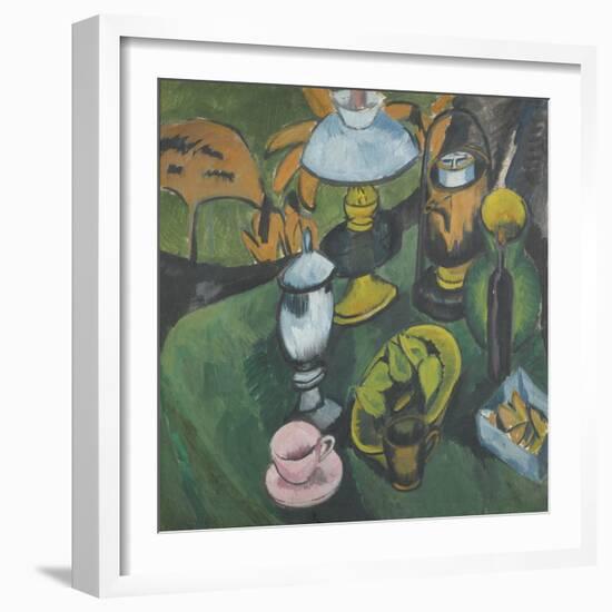 Still Life with Lamp-Ernst Ludwig Kirchner-Framed Giclee Print