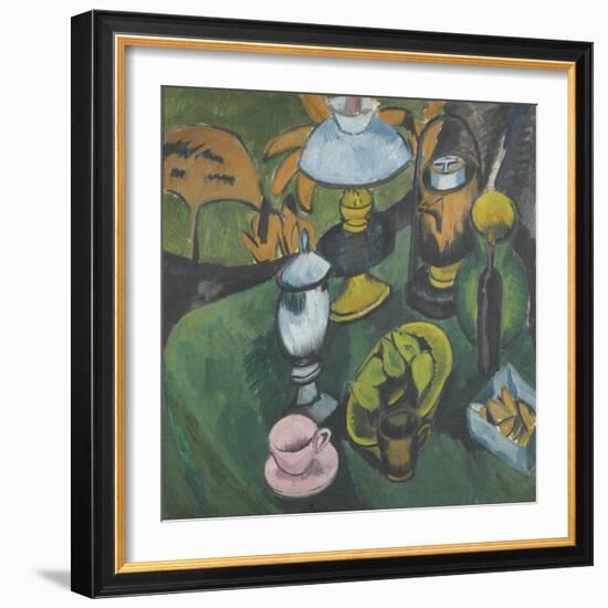 Still Life with Lamp-Ernst Ludwig Kirchner-Framed Giclee Print