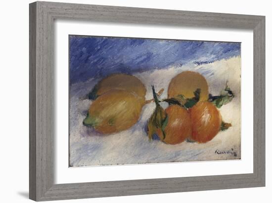 Still Life with Lemons and Oranges, 1881-Edgar Degas-Framed Giclee Print