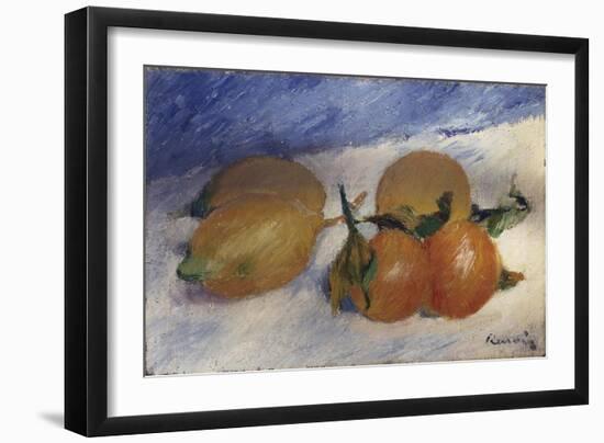 Still Life with Lemons and Oranges, 1881-Edgar Degas-Framed Giclee Print