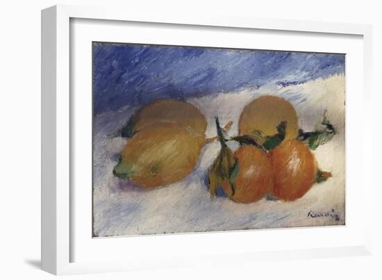 Still Life with Lemons and Oranges, 1881-Edgar Degas-Framed Giclee Print