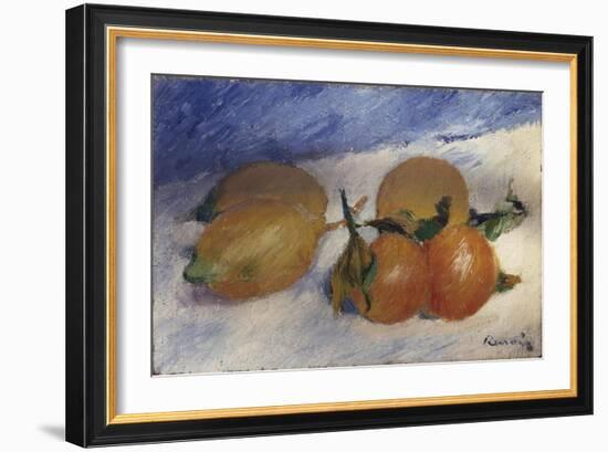 Still Life with Lemons and Oranges, 1881-Edgar Degas-Framed Giclee Print