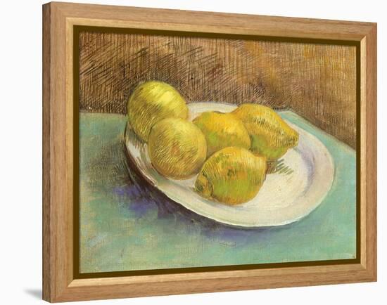 Still Life with Lemons on a Plate, 1887-Vincent van Gogh-Framed Premier Image Canvas