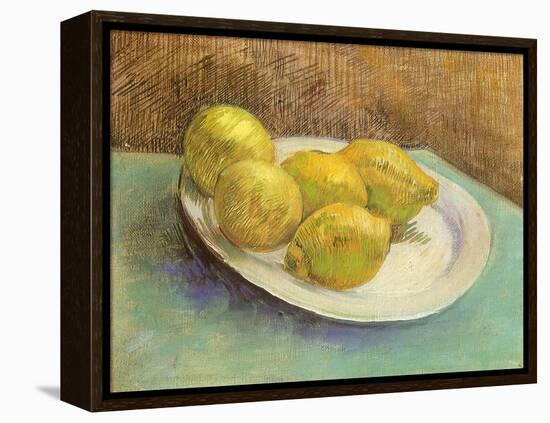 Still Life with Lemons on a Plate, 1887-Vincent van Gogh-Framed Premier Image Canvas