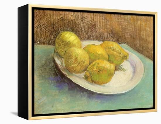 Still Life with Lemons on a Plate, 1887-Vincent van Gogh-Framed Premier Image Canvas