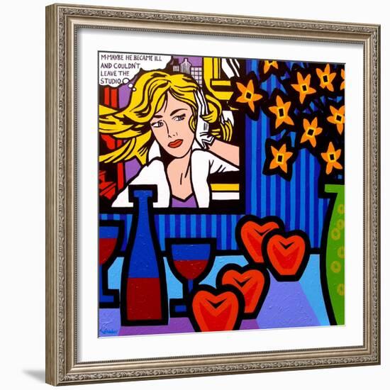 Still Life with Lichtenstein 2-John Nolan-Framed Giclee Print