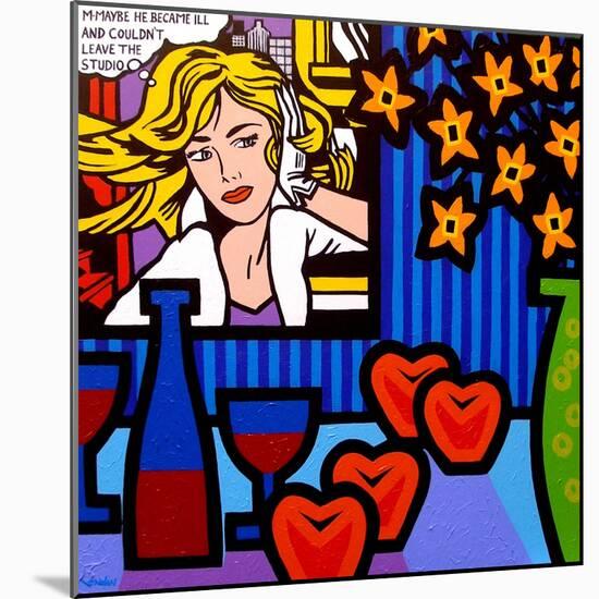 Still Life with Lichtenstein 2-John Nolan-Mounted Giclee Print