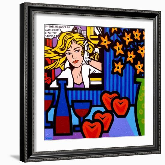 Still Life with Lichtenstein 2-John Nolan-Framed Giclee Print