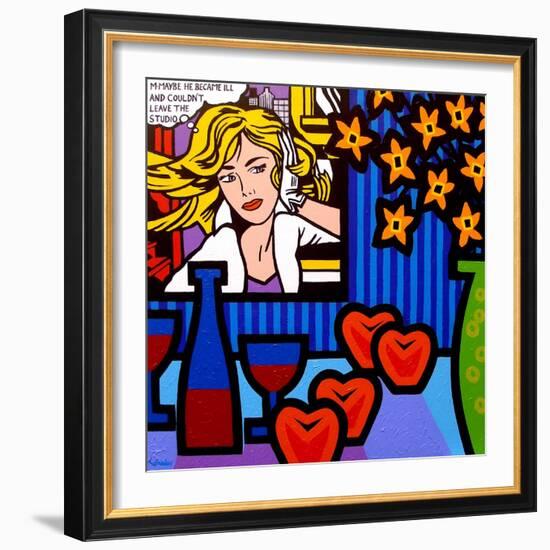 Still Life with Lichtenstein 2-John Nolan-Framed Giclee Print