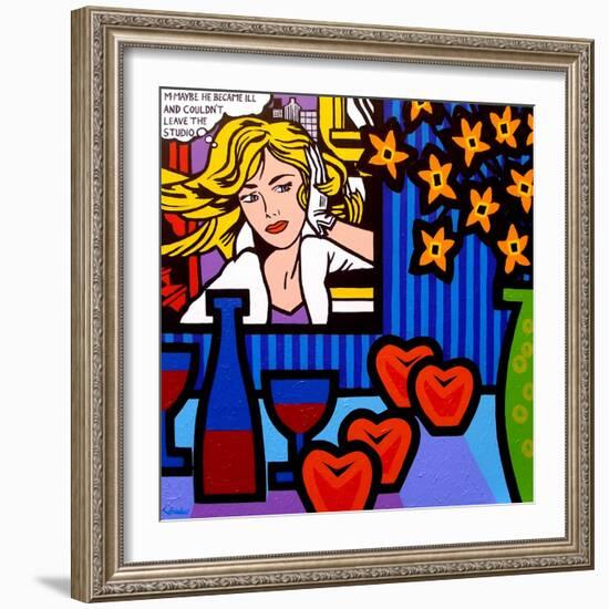 Still Life with Lichtenstein 2-John Nolan-Framed Premium Giclee Print