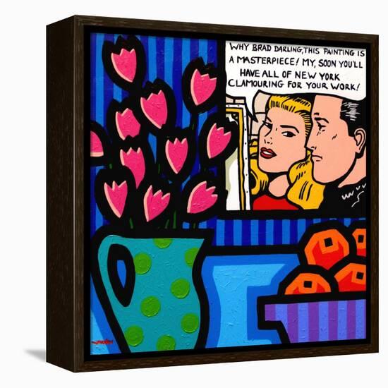 Still Life with Lichtenstein-John Nolan-Framed Premier Image Canvas