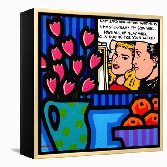 Still Life with Lichtenstein-John Nolan-Framed Premier Image Canvas