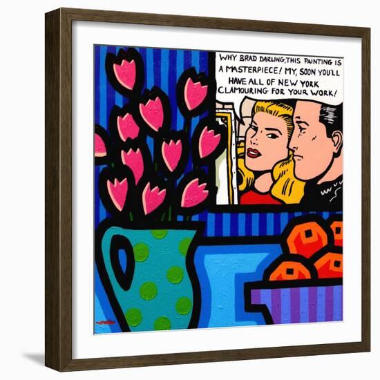 Still Life with Lichtenstein-John Nolan-Framed Giclee Print