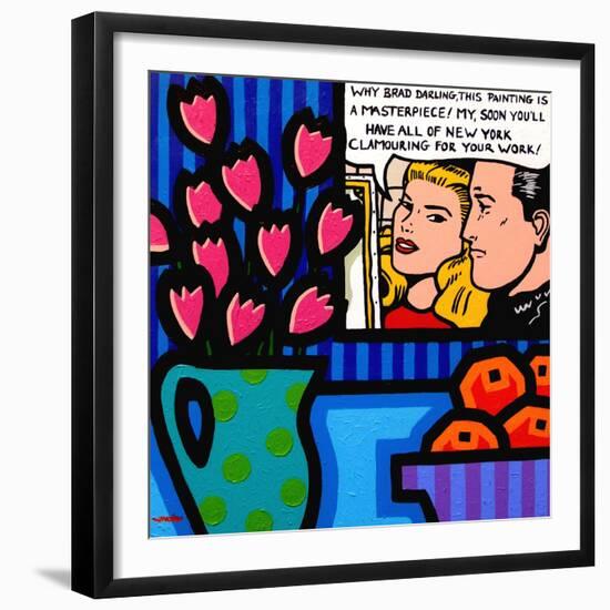 Still Life with Lichtenstein-John Nolan-Framed Giclee Print