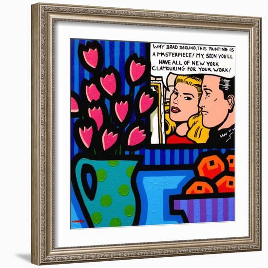 Still Life with Lichtenstein-John Nolan-Framed Giclee Print