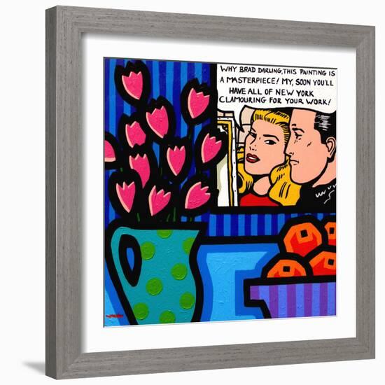 Still Life with Lichtenstein-John Nolan-Framed Giclee Print