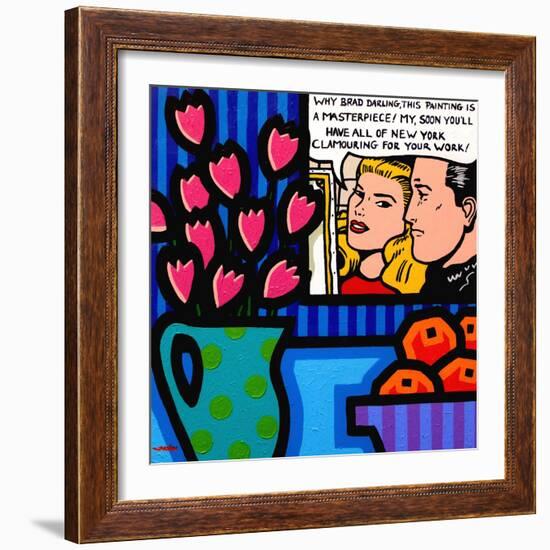 Still Life with Lichtenstein-John Nolan-Framed Giclee Print