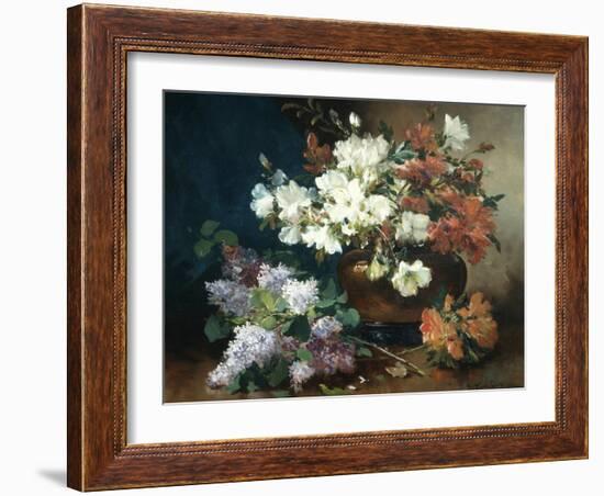 Still Life with Lilac-Eugene Henri Cauchois-Framed Giclee Print