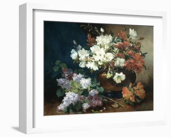 Still Life with Lilac-Eugene Henri Cauchois-Framed Giclee Print